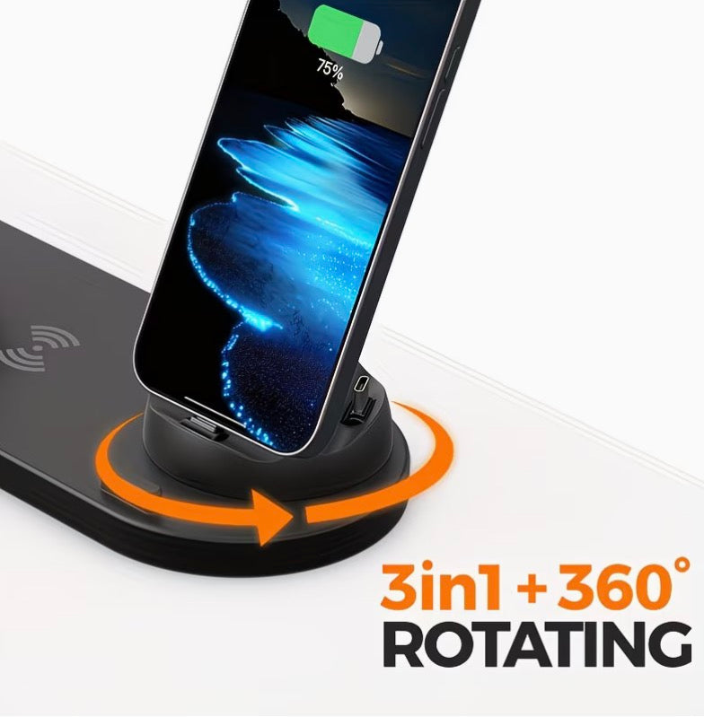 Kabellose Ladestation 3in1